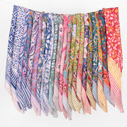 Classic Printed Cotton Bandana – Soft, Durable & Skin-Friendly Fabric for Casual & Travel Use - 23pcs